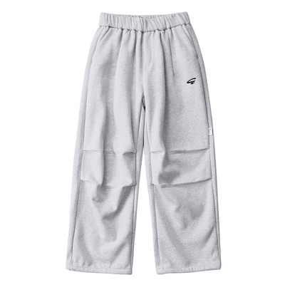 ACTIONS秋冬基础刺绣加绒卫裤