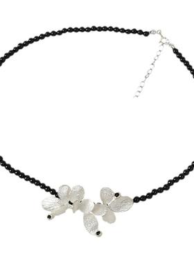 hdes纯银串珠项链露珠项链