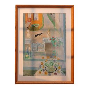 胡桃色大相框挂墙实木画框装裱A3A4纸油画4k8k八开24寸16木质框架