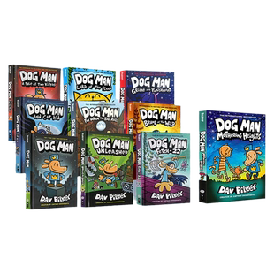 Dog Man1-11 神探狗狗的冒险 内裤超人队长Captain Underpants同作者Dav Pilkey 儿童英语幽默漫画故事章节桥梁书