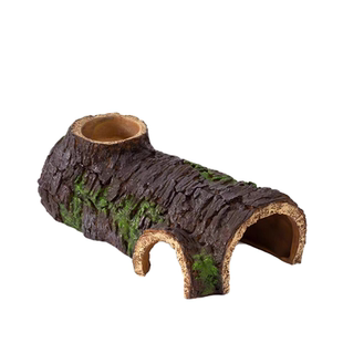 爬宠躲避屋鱼缸造景树脂躲避洞穴守宫鬃狮蜥蜴仿真树皮树脂装饰