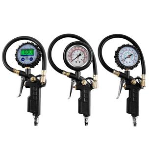 胎压表气压表高精度带压力充气头汽车轮胎压监测器计加气枪打气嘴