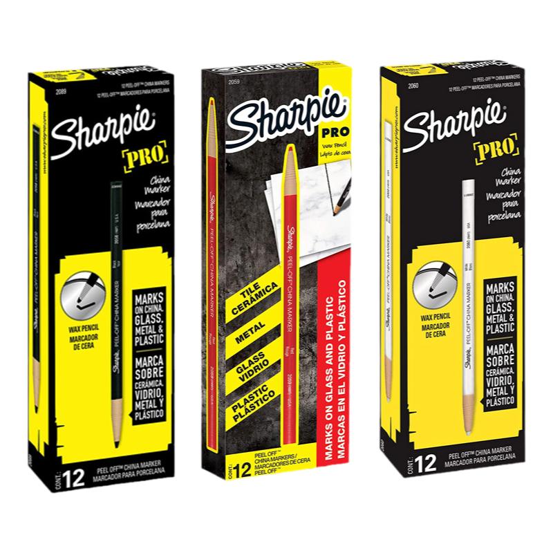 美国sharpie陶瓷记号笔纸卷拉线笔蜡笔可剥线条设计笔三福 peel-off marker2089