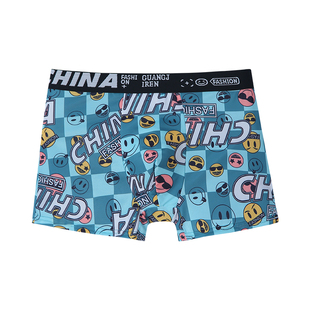 儿童冰丝内裤男童中大童卡通平角裤头夏季薄款透气青少年男生短裤