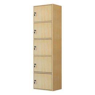 加大顾客存包柜带锁美发店美容院员工储物柜寄存柜存衣柜木更衣柜