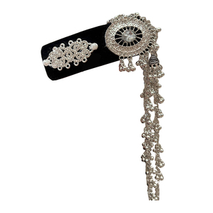 易梦玲同款古风流苏铃铛发夹女2025新款民族风侧边刘海夹高端发饰