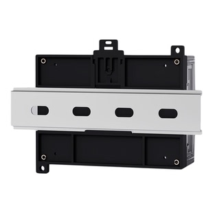 125*90*40mm塑料透明外壳工控盒导轨式PLC控制盒防火阻燃板可编程
