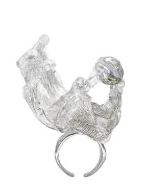 ATRIAL SENSING设计师品牌银色海浪开口戒指小众浪姐祝绪丹同款