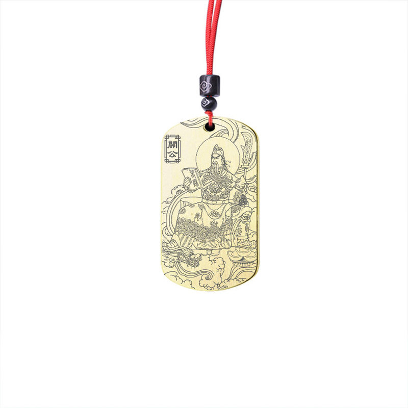 读书关公吊坠武财神关帝圣君挂件
