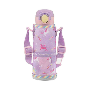 日本直邮Zojirushi象印保温杯儿童不锈钢可爱便携带杯套直饮480ml