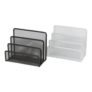 金属文件架迷你三档信笺收纳架置物架资料架桌面小号文件整理架书立架票据文具信封专用收纳架子