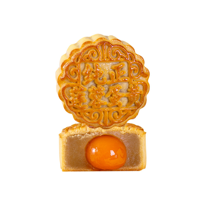 陶老大清真月饼100g广式莲蓉蛋黄