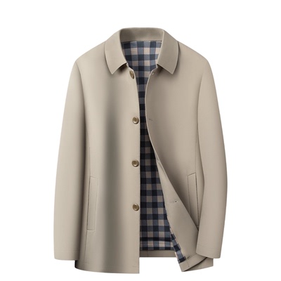 2025新款中年外套常规款翻领夹克