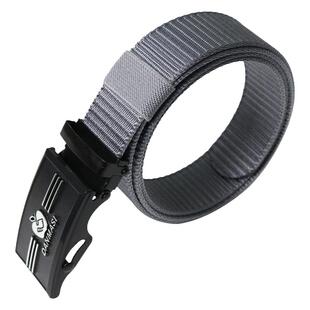 加长皮带男 帆布尼龙无牙滚轴扣腰带3.5厘米宽耐磨耐刮滚动式裤袋