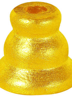 黄金古法实心文玩塔帽百搭手串绳足金三通佛塔隔珠转运珠顶珠配件