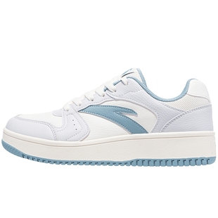 安踏板鞋灰色皮面男鞋2025新款秋冬男款白鞋休闲鞋子旗舰店运动鞋