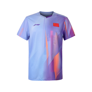 李宁乒乓球服套装马龙同款比赛训练服男女同款速干短袖专业球衣