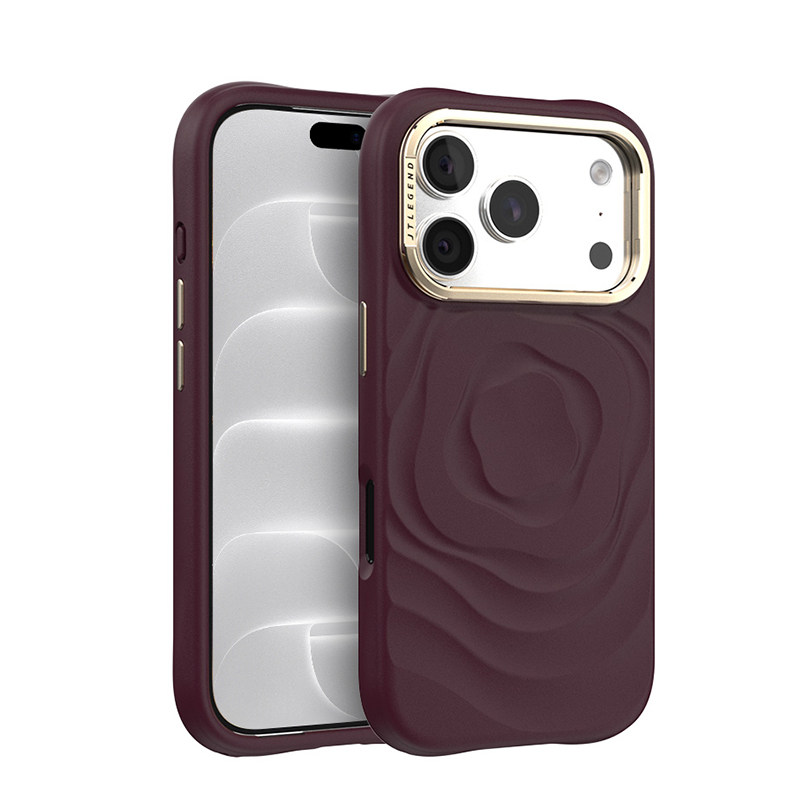 带相机按键jtlegend适用2026款苹果iphone18pro时尚花韵max镜头框支架保护套magsafe磁吸全包防摔手机壳男女