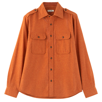 男士复古工装长袖衬衫