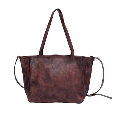 法缇斯文艺复古休闲大真皮单肩包