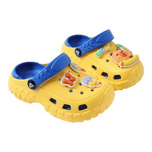 匹克儿童洞洞鞋男童拖鞋童鞋夏季新款外穿防滑男孩凉鞋大童凉拖鞋