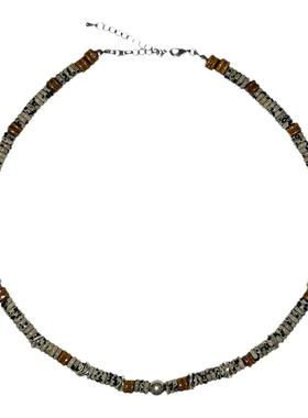 waki芝麻甜甜圈项链手工串珠首饰