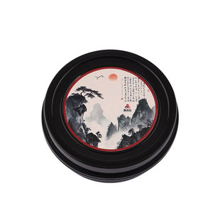 可以拧紧盖火锅砚台防漏墨盒砚台墨汁密封储墨防干墨墨砚毛笔墨碟墨池墨盘小学生用书法带盖毛笔便携墨碟墨蝶