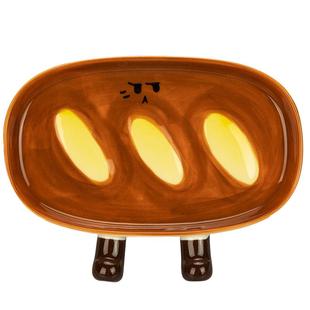 摩登主妇釉下彩盘子家用菜盘一人食可爱餐具漂亮的水果甜品早餐盘