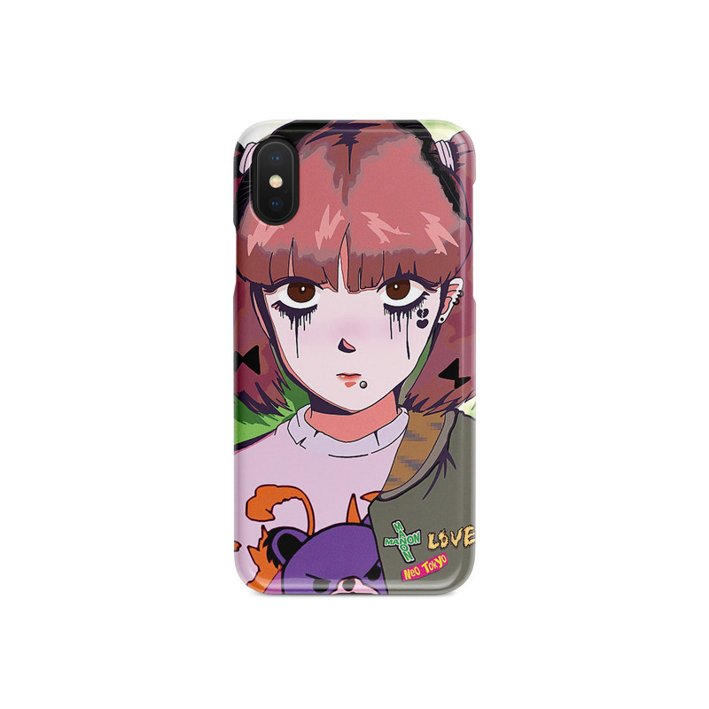 赛博朋克青春美少女可爱插