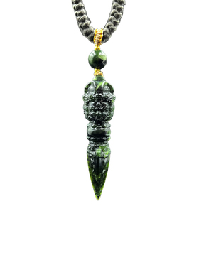 岫玉金刚入梦聚宝盆吊坠