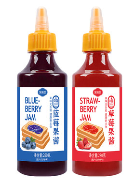 蓝莓果酱草莓果酱组合家用