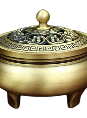 铜香炉家用室内沉香炉檀香三足炉