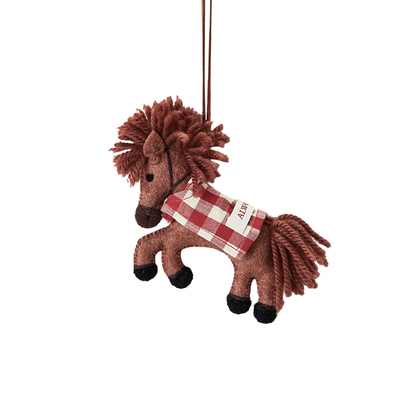 2026早春新品复古小马毛毡挂件