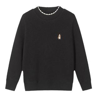 【花边】暇步士童装女童毛衣秋冬款中大童加绒打底衫儿童甜美线衣