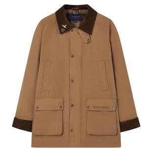 【工装熊】TeenieWeenie复古撞色巴恩美拉德翻领学院挺括风衣外套