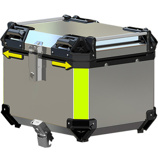 生林摩托车尾箱适用踏板车裂行通用铝合金后备箱UY铝箱行李箱贴花