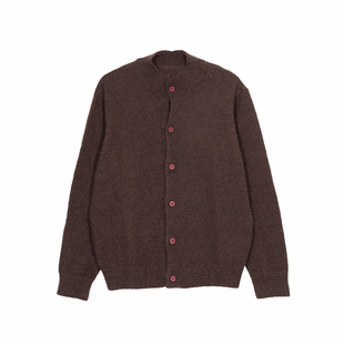 Holocene美式潮牌简约开衫毛衣情侣同款氛围感针织衫cleanfit外套