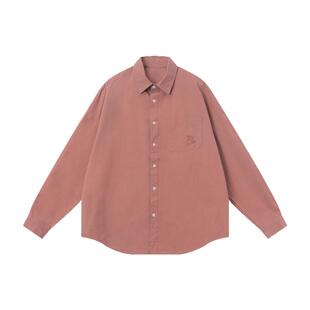 吕小虎2026春季新款男士长袖衬衫薄款衬衣纯棉少年感外套男上衣潮