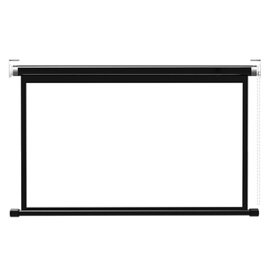 投影幕布家用手拉幕布100寸120寸手动升降投影仪幕布家用高清手拉幕布贴墙
