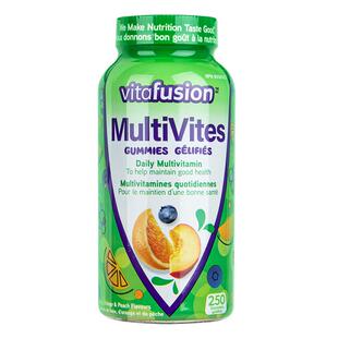 进口Vitafusion女士复合维生素软糖多维男VF多种维生素C软糖250粒