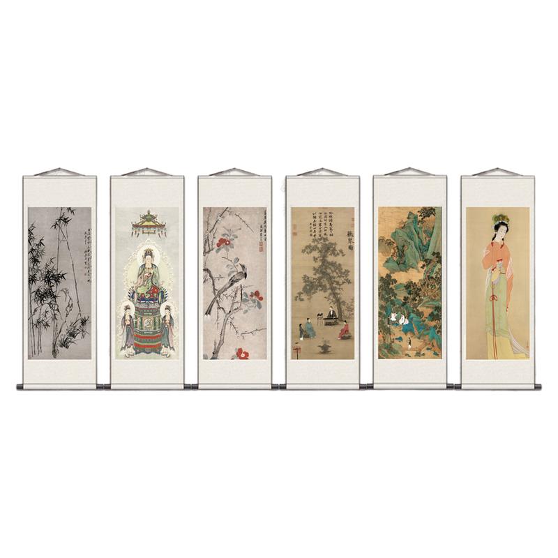 装饰画来图定做微喷国画宣纸画芯古字画定制卷轴挂画轴横幅竖幅