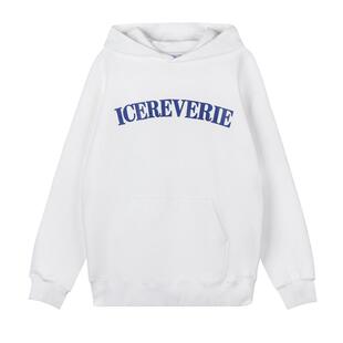 ICEREVERIE 国潮牌春秋款纯色基础简约宽松350g情侣连帽卫衣帽衫