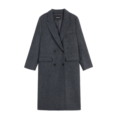 巴黎即兴双面呢羊毛大衣外套