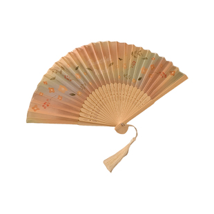 高颜值古风折叠小扇子女夏季便携随身中国风新中式汉服舞蹈扇竹扇