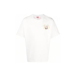 KENZO SS23 BOKE BOY系列 卡通印花圆领套头宽松短袖T恤 男款
