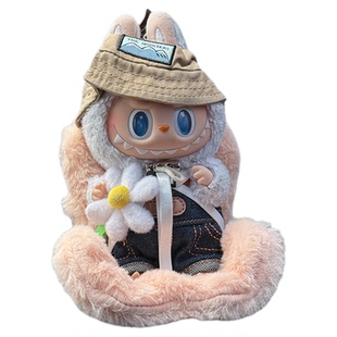 labubu安全座椅拉布布车载座椅出风口安全座椅汽车摆件女士车载