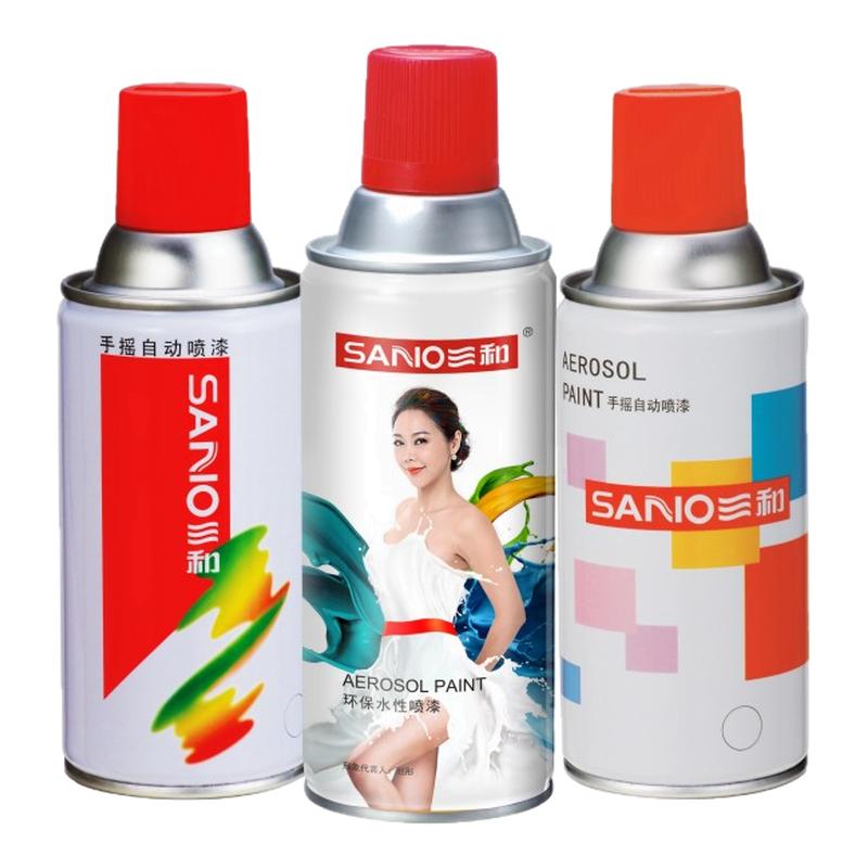 三和白色自动手摇自喷漆乳白哑光白汽车专用墙面家具木器漆防锈漆