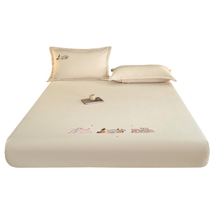 洁丽雅A类牛奶绒床笠加绒床垫保护罩冬季珊瑚绒床罩单件单人床套