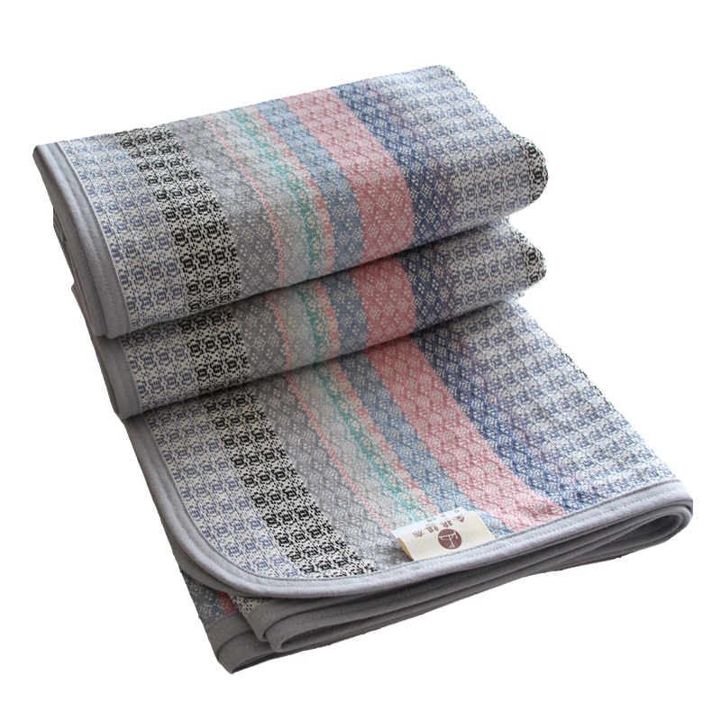 高端双面用提花老粗布凉席三件套加厚全棉床单1.51.8米床纯棉睡单