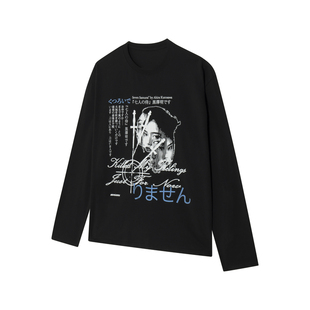 Amateurfit【七武士】复古直喷印花长袖T恤索罗娜凉感cleanfit